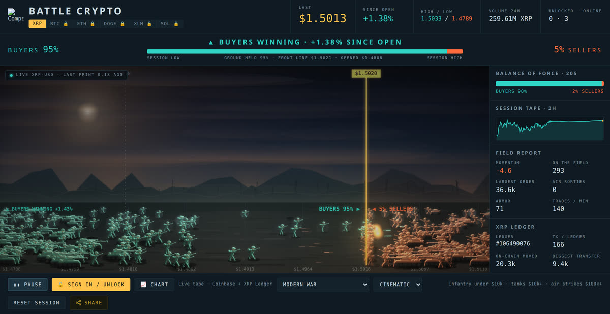 The battlefield in modern dress: infantry and armour advancing across churned ground at dusk